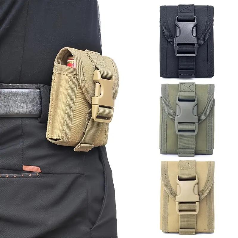 Modular Nylon Organizer: 1-Pack EDC Waist Pack & MOLLE Pouch with Belt. Hand Washable for Outdoor & Tactical Use.