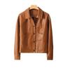 Women's Short Fall Leather Jacket: A Simple, Minimalist Biker-Style Jacket