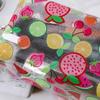 Storage Organizer Pvc Transparent Wash Bags Fruit Printed Cosmetic Pouch Large Travel Cosmetics Storage Makeup Accessory