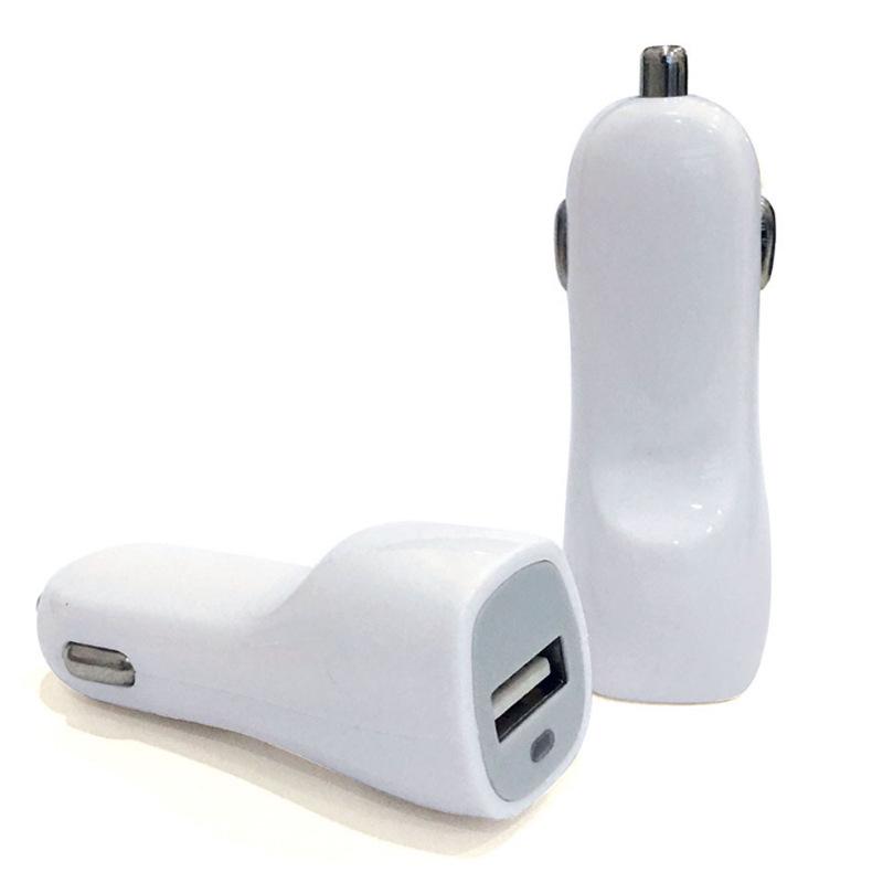 

New Duckbill 3A Dual USB Fast Car Charger with Single 1A Port and Multifunctional Cigarette Lighter for Car Accessories Single Port білий