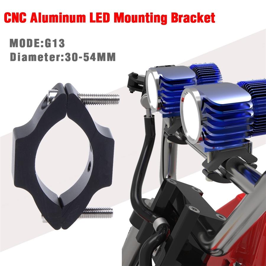 Adjustable Fork Clamp Motorcycle Light Bracket Holder For 30MM-54MM Tube Fork