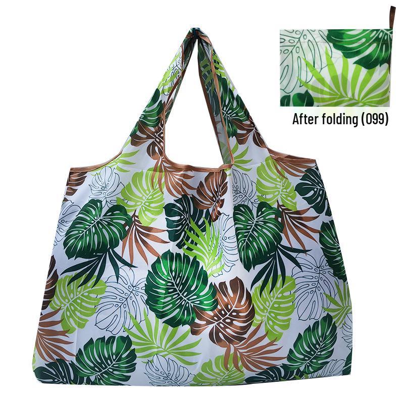 Foldable Tote Bag for Groceries - Large Capacity, Southeast Asian Print