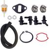 Fuel Pump For Kohler Engines Including K241 K301 K321 K341 10 12 14 16Hp M10 M12 Replaces 4739319-S 4755901-S 4755903 4755904-S 4755905-S 4755911-S