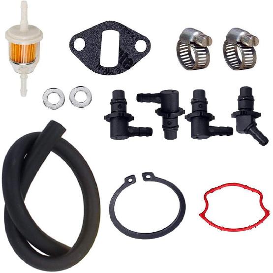 Fuel Pump For Kohler Engines Including K241 K301 K321 K341 10 12 14 16Hp M10 M12 Replaces 4739319-S 4755901-S 4755903 4755904-S 4755905-S 4755911-S