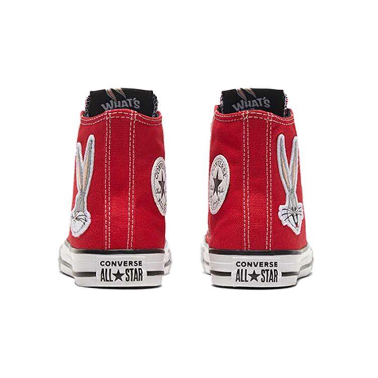 Converse Comfortable Abrasion Resistant High Top Kids Canvas Shoes Red Teenagers 369227C