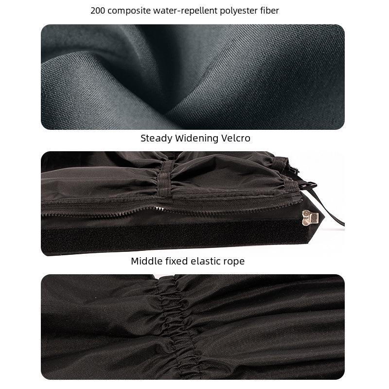 Kratzfeste Outdoor-Schnee- und Wüstenwander-Leggings mit Reißverschluss und Klett-Sandabdeckung