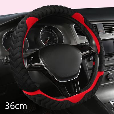 D/O Shape 36cm Car Steering Wheel Cover Plush for Honda Civic Ciimo Jade SUZUKI Alto LINGYANG NISSAN Juke Toyota Aqua Prius