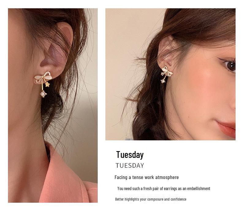 925 Silver Light Earrings for Christmas, Valentine's Day, or Birthday Gifts - Perfect for Your Girlfriend or Wife