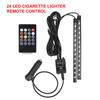 Telecomando/Controllo vocale 24/36/48/72 LED Decorazione automatica Lampada per atmosfera Luci decorative per interni automobilistici Lampada per luce ambientale a LED per auto