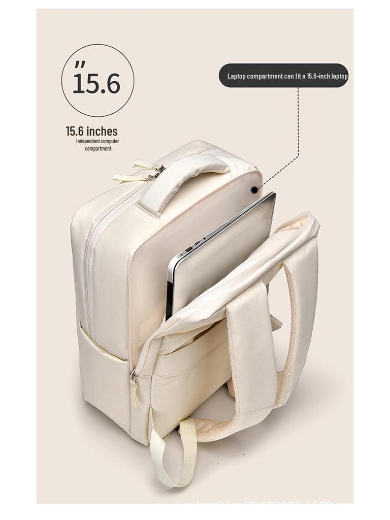 Unisex Double-Layer Backpack: Spacious Business Laptop Bag for Travel, Outdoor Adventures, and School