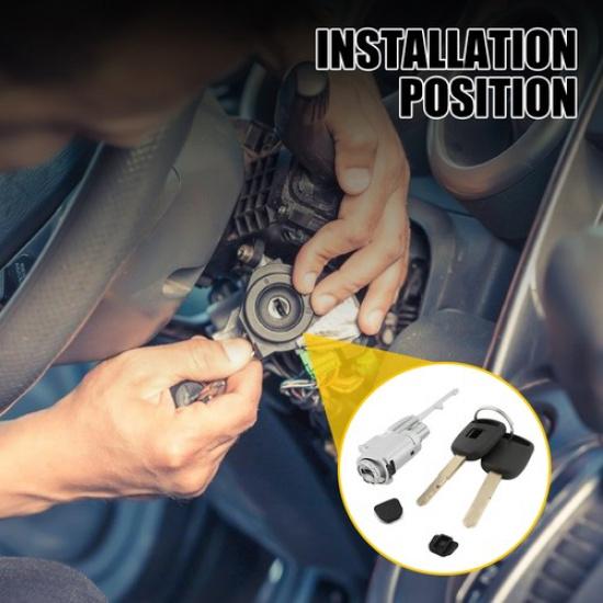 Ignition Switch Lock Cylinder Cylinder Keys Set Kit For Honda Pilot 2003-2015