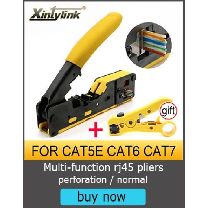 Connettore rj45 xintylink spina rj 45 cavo ethernet cat5 cat5e presa di rete 8P8C stp ftp metallico schermato terminali modulari lan cat