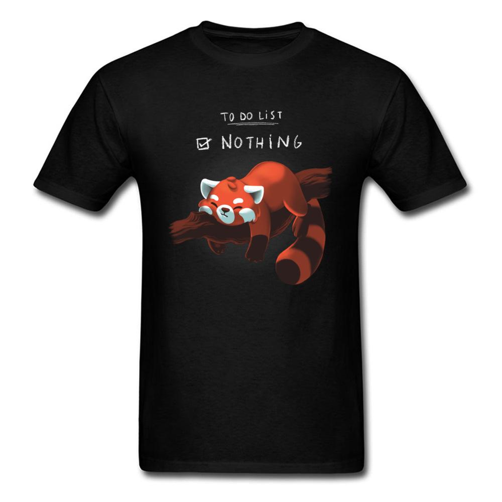 

Red Panda Day T-shirt Funny Men Tshirt Nothing To Do Tops Summer Cotton Tee Black T Shirts Students Clothing Lazy Style 5XL різнокольоровий