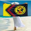 Club América Fashion Beach Towel: Ideal for Summer Adventures, Soft, Absorbent and Quick Drying, Suitable for Swimming and Bathing