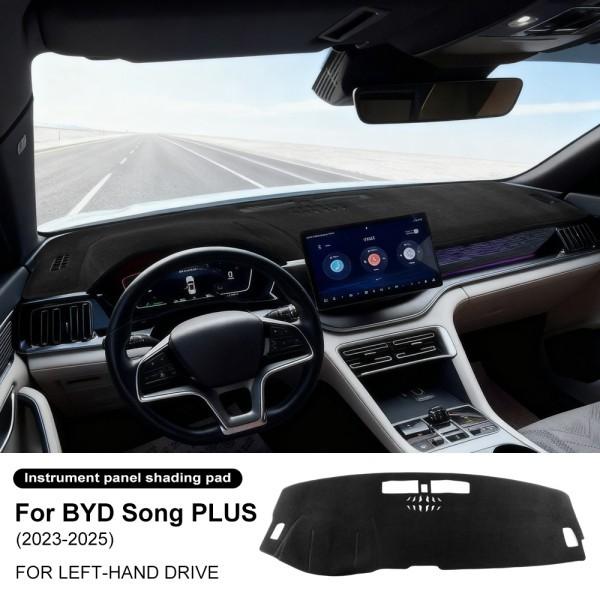Flannel Car Dashboard Cover For BYD Song PLUS 2023-2025 Dash Mat Board Pad Carpet Dashmat Anti-UV Mats Auto Interior Accessories