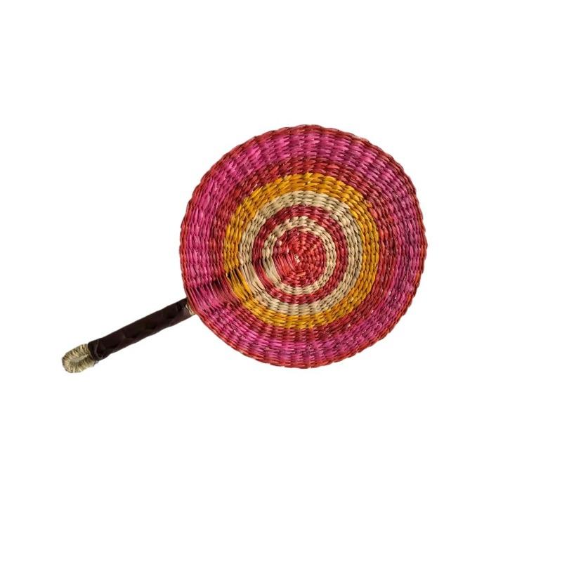 Hand Woven Seaweed Fan Wall Mounted Decorative Fan Summer Cooling Hand Fan