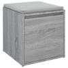 vidaXL Schubladenbox Grau Sonoma 40,5x40x40 cm Holzwerkstoff