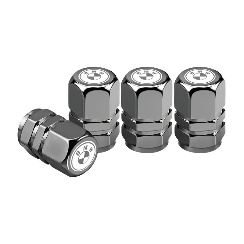 LLIT4 4Pcs Alloy Car Valve Cap Wheel Valves Dust Cover Tire Accessories For BMW E53 Performance E30 E90 F20 M E34 F30 X4 X5 X6 F40 F10