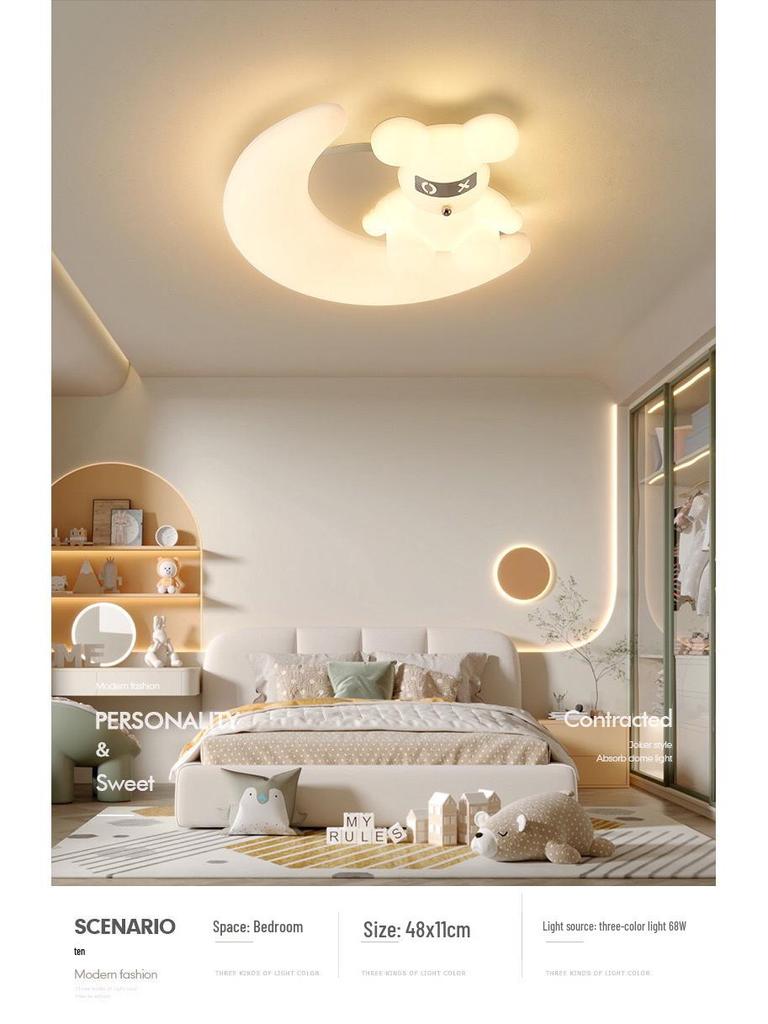 Modern Minimalist Children's Cartoon Ceiling Light for Bedroom