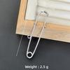 Colorfast Electroplated Safety Pin Brooch with Loop Holder for Sweaters and Pants