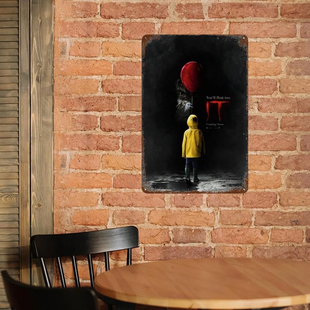 Poster Film Horror Clasic Placă Metalică Ruginită Retro Decorativă Bar Peștera Omului Garaj Club Semn Metalic Decor de Perete