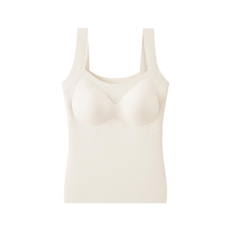 

«Теплый жилет из бархата Mousse Velvet со встроенной нагрудной подкладкой для осени и зимы» XL (65-75 kg) грязно-белый