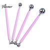 4 Size Clay Shaping Tool 4Pcs Polymer Set, Sculpting Stick with Stainless Rod Steel Ball, DIY Fondant Pottery Modeling Tools Art Craft Supplies
