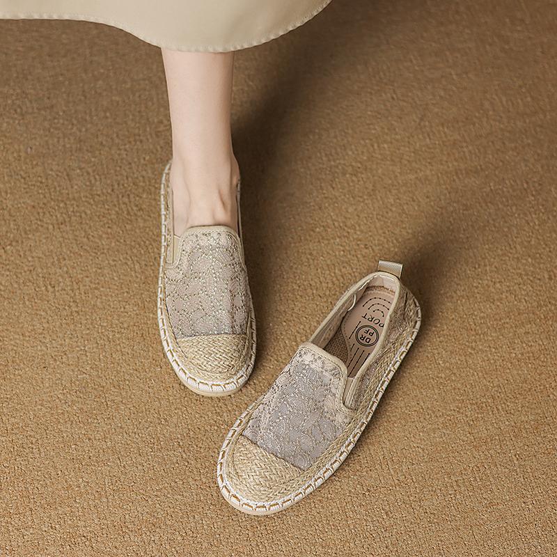 Fashion CRLAYDK Classic Loafers for Women Espadrilles Slip On Dressy Casual Lightweight Flats Ladies Travel Breathable Walking Shoes