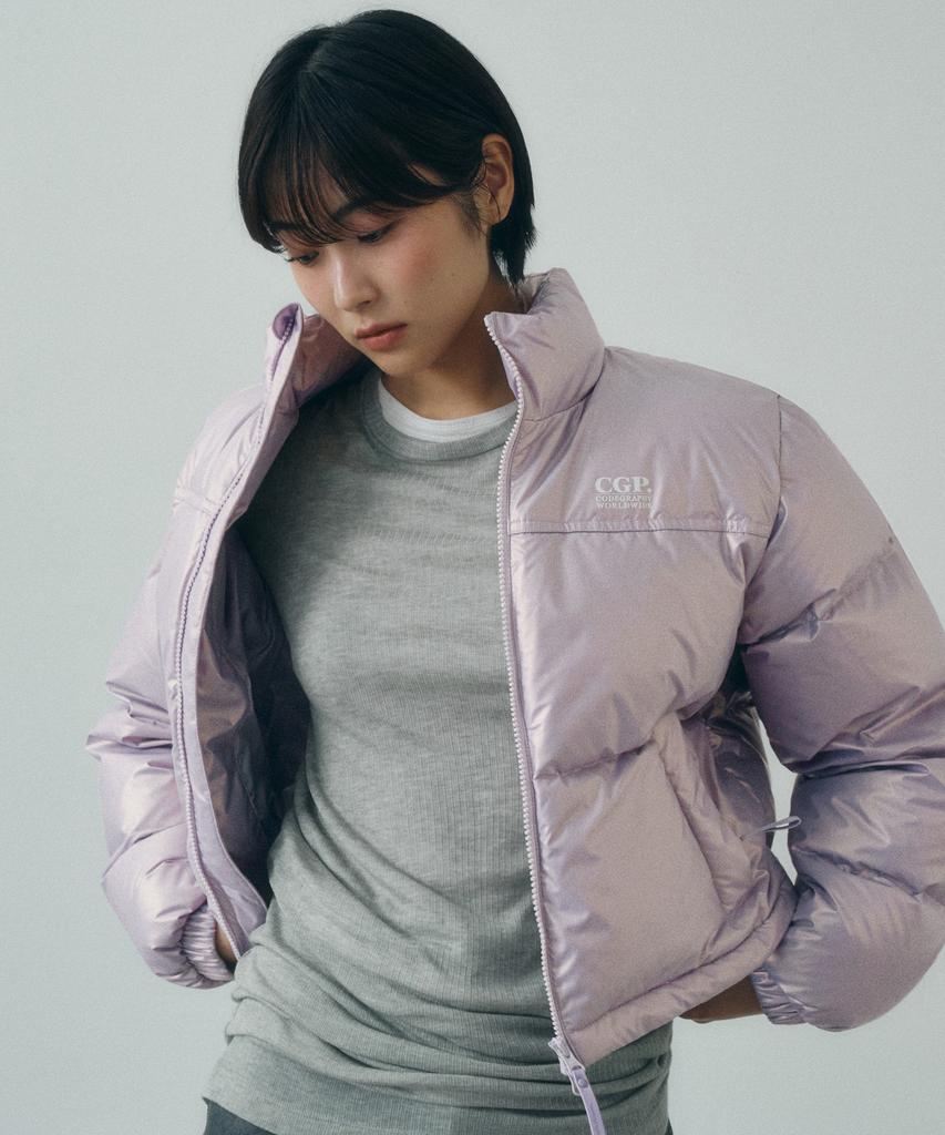 Cgp [24 Ver.] (Women'S) Rds Glossy Duck Down Puffer Short Padded Jacket_Lavender