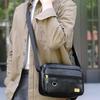 Leather Men's Sling Bag Messenger Shoulder Crossbody Bags Large Capacity Handbags Multifunctional Work Bag