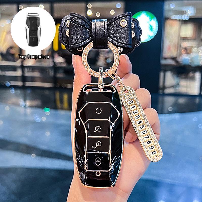 BYD Key Case for Song PLUS/Tang DM/E9 2019/Pro DMi - Female Key Shell & Buckle