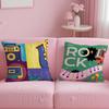Classic Theme Retro Speaker Cushion Cover Soft  EasyWash Pillow Case  Versatile for Couch Bed Travel and Office