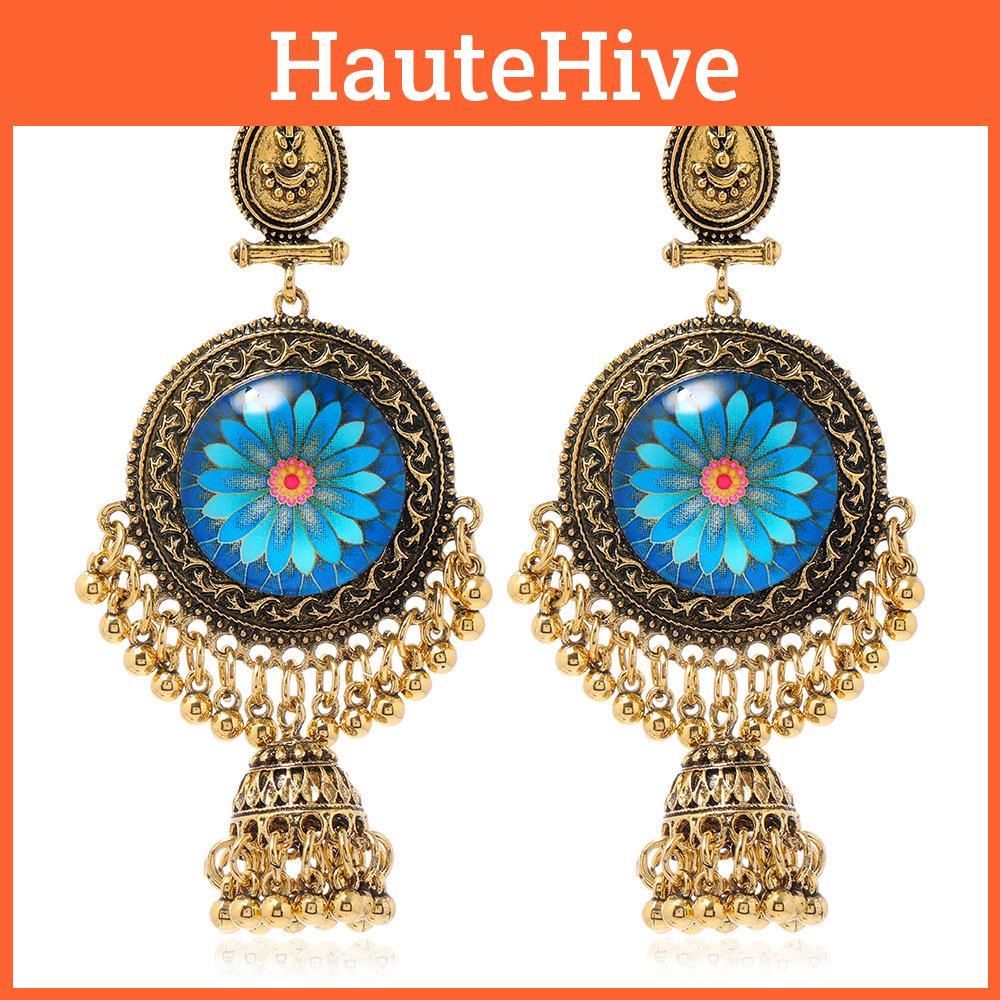 Styl etniczny Imitacja kamienia szlachetnego Dekoracja Zestaw naszyjnika i kolczyków dla kobiet