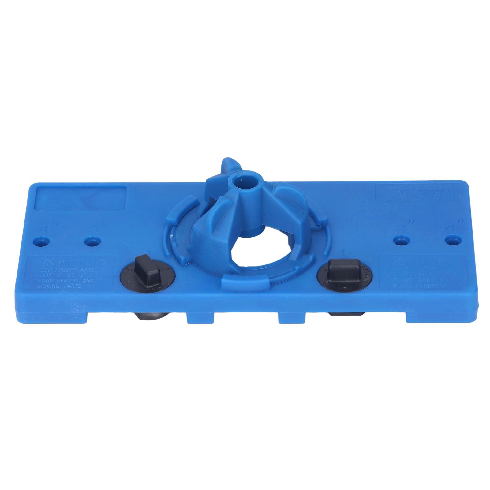 

35 мм Кондуктор для сверления отверстий под петли Набор фрез для сверления направляющих Отверстиерез для дерева Пуансон для сверления Локатор Синий