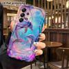Phone Case: 2D Flat Samsung Galaxy A34 A35 M05 M06 S20 S22 S21 FE Plus 5G Protective Case, Dreamy Rainbow Dolphin, Christmas and Halloween Gift