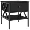 Nightstands 2 Pcs. Black 40 X 42 X 45 Cm Engineered Wood
