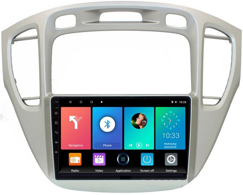 Android 2 Din Car Multimedia Player For Toyota Highlander 2000-2007 Head Unit Stereo Carplay GPS Navigation BT WIFI 4+64GB