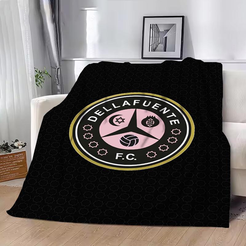 Dellafuente F C Fashion Flag Throw Blanket Bed Blankets for Winter Luxury Designer Bedding King Lid Downy Sofa Quilt Catnap Knee
