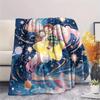 Demon Slayer Tanjiro Print Flannel Blanket, Ultra Soft High Quality All Seasons Warm Throw, Home Decor Cozy Blanket, Perfect Christmas Gift
