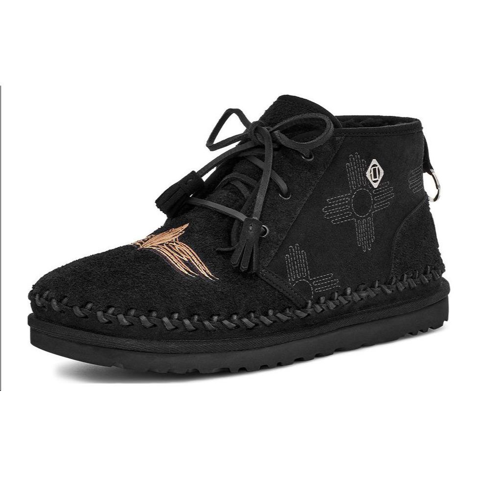 UGG Casual Comfortable Outdoor Ankle Snow Boots Men boots Black 1138711-BLK
