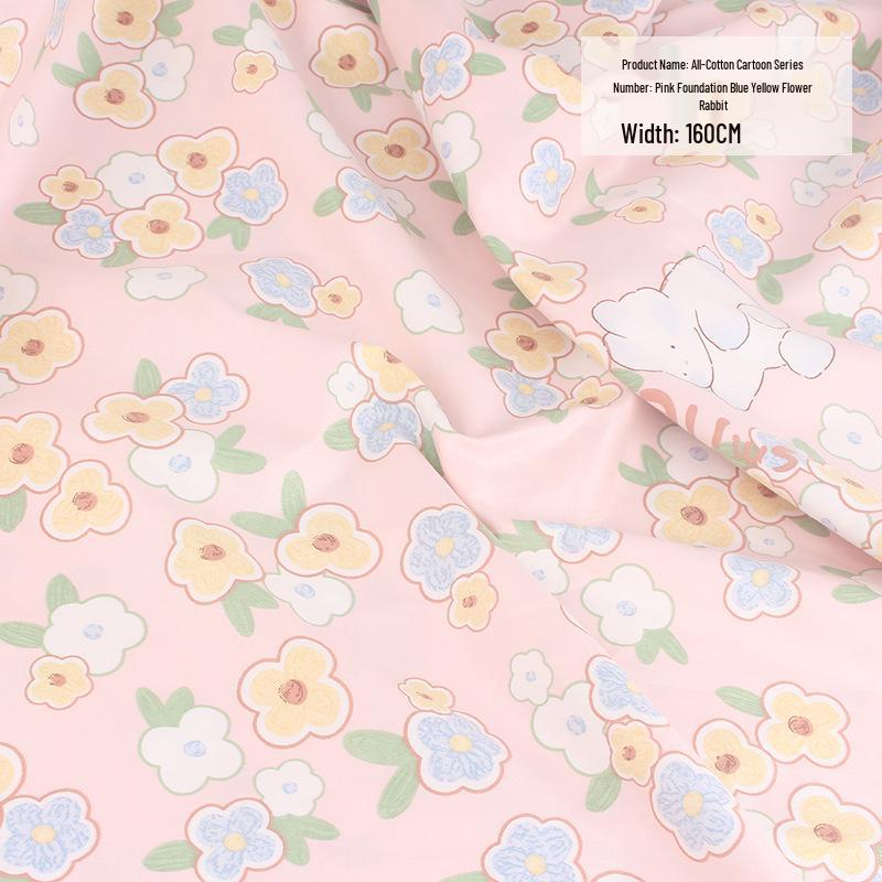 Strictly Selected Floral Print Cotton Twill Fabric for Baby Dress & Kids' Bedding