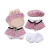 French Style Plush Doll Clothes For 15-17cm Labubu Clothing Accessories Cute Dress Toy Diy Dress Up Outfit Designer Party Gift