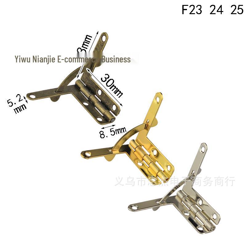 

33*30mm L-Shaped Aircraft Anti-Theft Hinge, Small Jack Hinge Support Hardware Accessory Antique Green 33*30mm Aircraft Hinge F23
