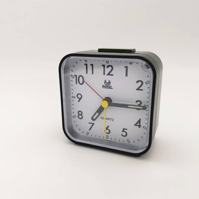 Stylish Silent Alarm Clock Home Bedside Table Clock Children's Study Room Clock Pearl