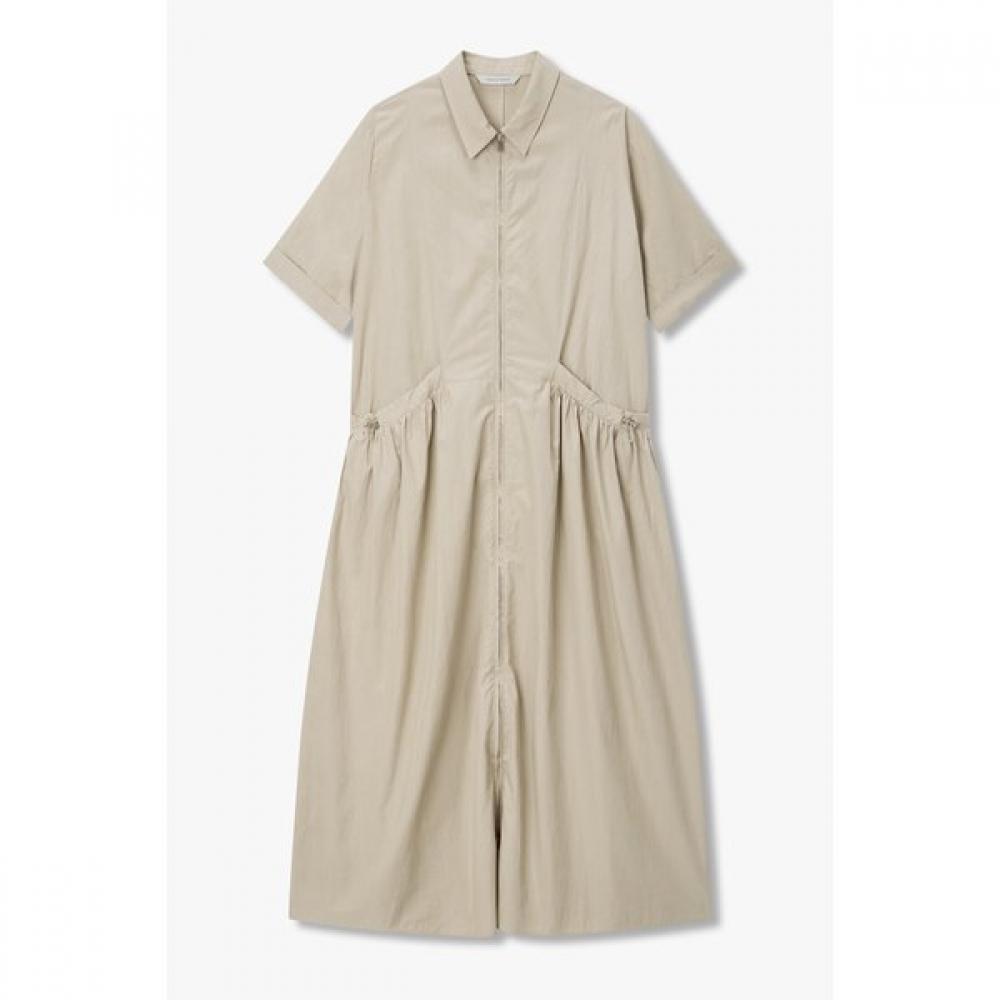 

Vov Borb Front Zip Shirt Collar Dress 7156337001 blacks/S