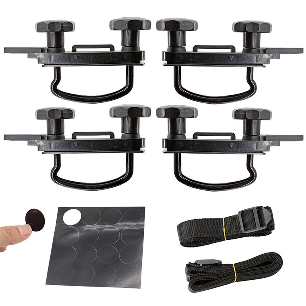 4pcs Metal Car U-Bolt Clips Universal Roof Box Accessories Kit Truck U-Bolt Clips
