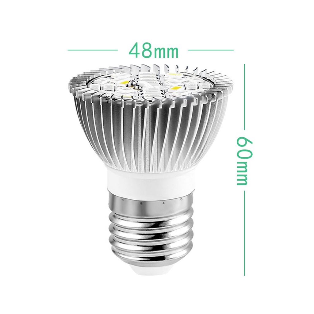 E27 Lamp Bulb Plant Grow Light Bulb Full Spectrum Plant Light Bulb Growing Succulent Pots Light Bulb 18leds