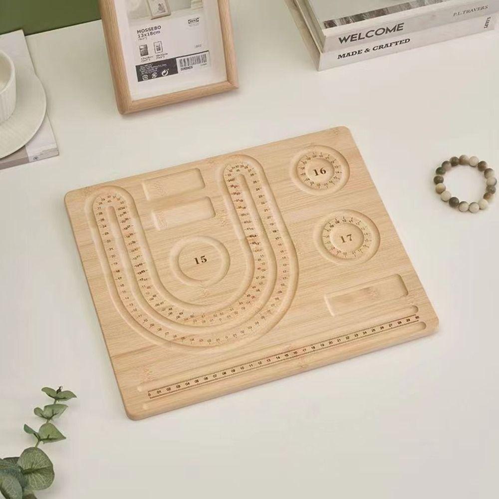 With Scale Wooden Bead Board Multiple Types Jewelry Design Board  Girls Women
