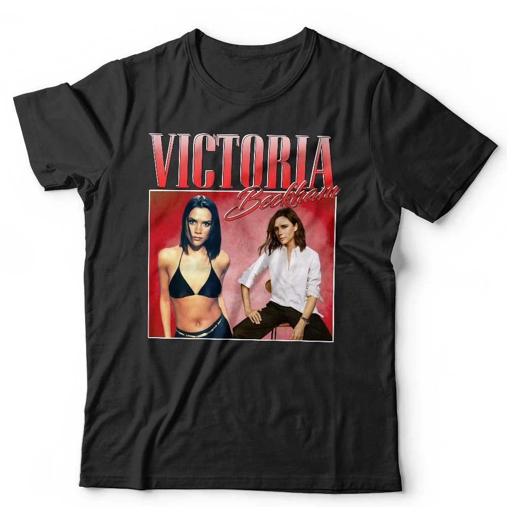 Victoria Beckham Grafik T-Shirt Vintage Stil Spice Girls Mode T-Shirt Unisex