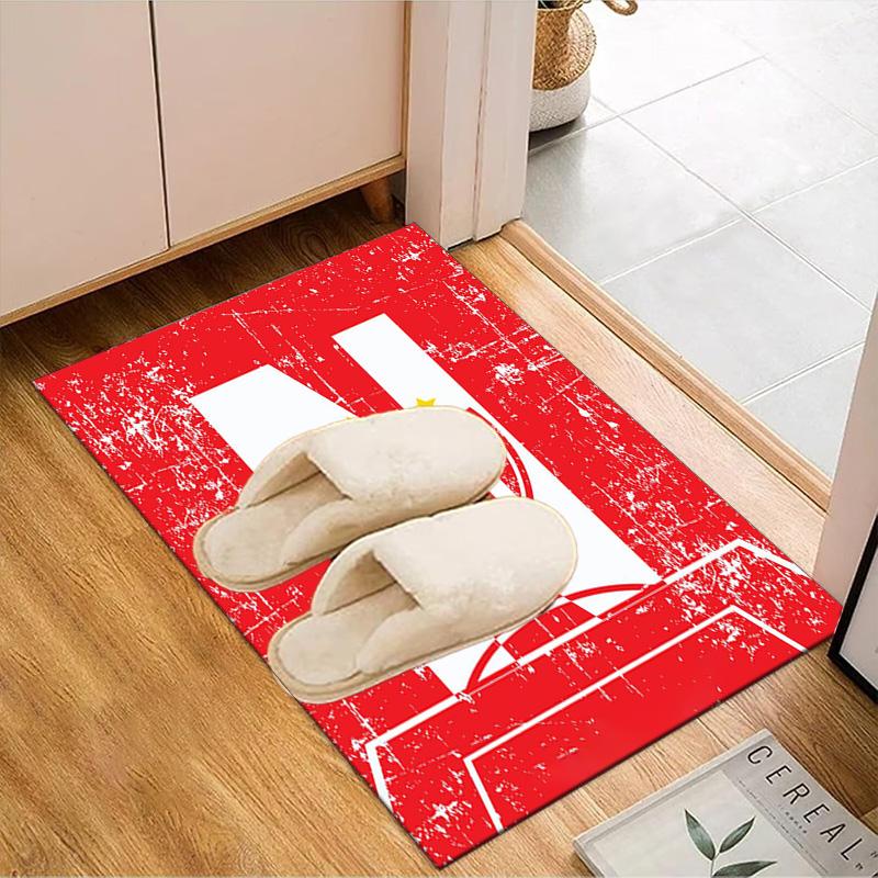 Soccer Player Printed Office Carpet Chair Cushion Entryway Rug, Rugs for Living Room, Bedroom Christmas gifts